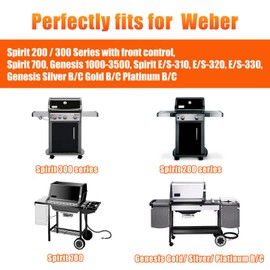 for Weber Drip Pan Replacement 93305 Catch Pan for Weber with 20-Pack 6415 Foil Grease Tray Liners | Grease Catcher for Weber Genesis & Spirit Grills Silver/Gold/Platinum1000-5500 Summit Grills