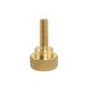 10 Pack 1/4-20 x 3/4 Inch Threads Solid Brass Diamond