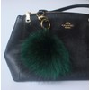[Fosrion] Large Genuine Raccoon/Fox Fur Pom Pom Keychain Bag Charm