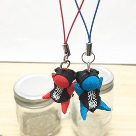Hida Takayama Sarubobo Feng Shui Kodakara Safe Delivery Marriage Good Luck No Health Pregnancy Marriage Charm Bean Size Strap Included sb-002 (Red)