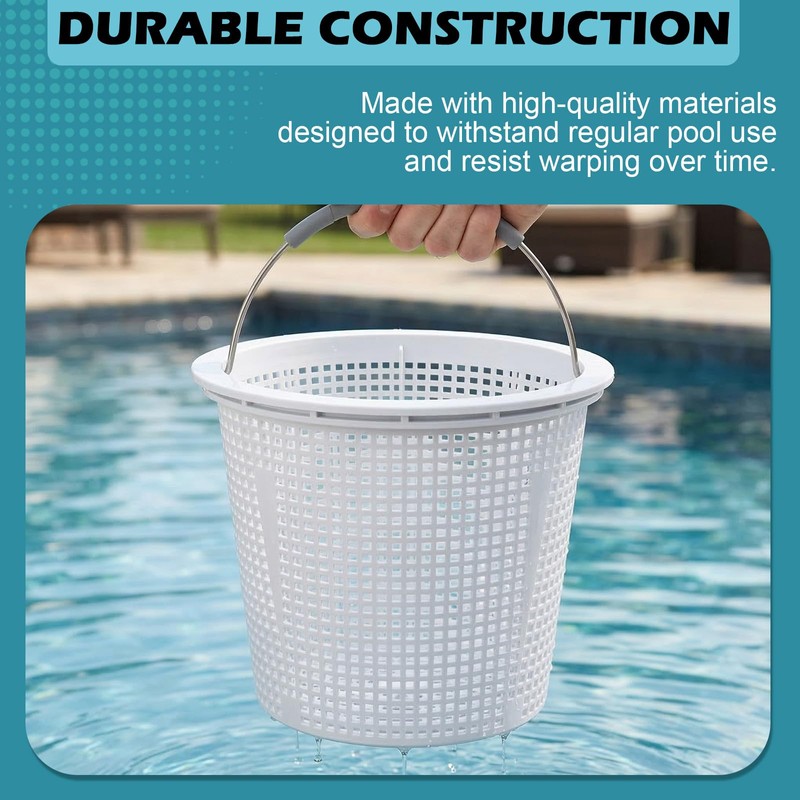 8 Inch Pool Skimmer Basket Compatible with Pentair 85014500 and