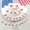 4th of July Press on Nails Square Short False Nails