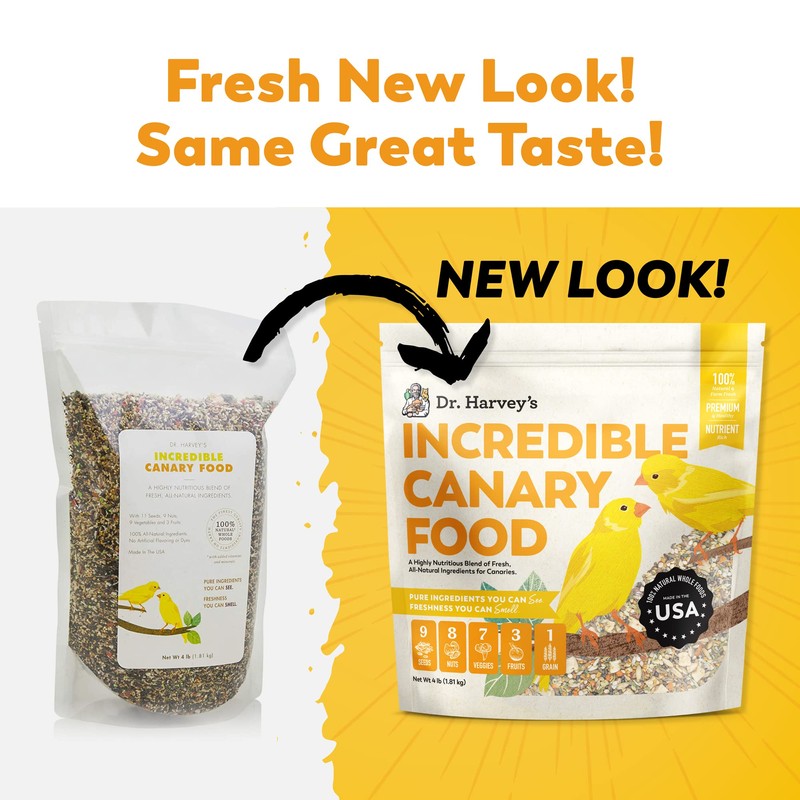 Dr. Harvey's Incredible Canary Blend, Natural Food for Canaries (4