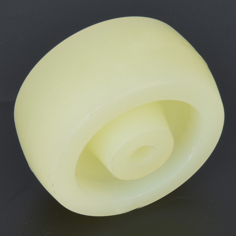 10pcs White Nylon Wheel 2.5 Inches Nylon Round Pulley Caster