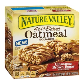 Nature Valley Cinnamon Brown Sugar Soft-Baked Oatmeal Squares 7.44 oz (Pack of 12)
