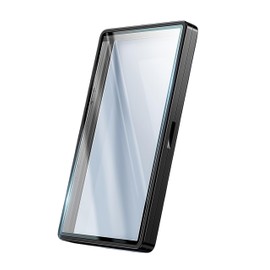 JIAONASHIJIA UV-Resistant Magnetic Metal Slab Case for 35pt PSA, BGS, CGC Graded Cards. High Alumina Glass, Multi-Point Magnetic Lock, Durable Metal Frame, Stackable Design. Black