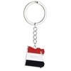 ROYALEAD Unique Egypt Map Flag Keyring Keychain Personality Stainless Steel