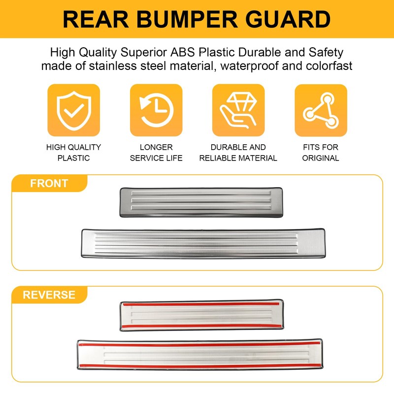 Stainless Steel Door Sill Protector for Ford Ranger 2025 2024