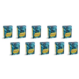 10 Packs Dragon Shield Matte Mini Japanese Petrol 60 ct Card Sleeves Display Case