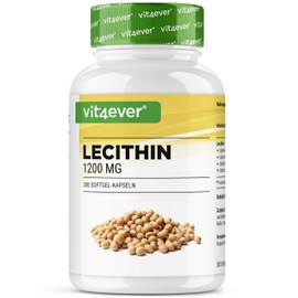 Lecithin 1200 mg – 300 Softgels – Premium: With Phosphatides – Soy Lecithin Without GMO – High Dose – Premium Quality