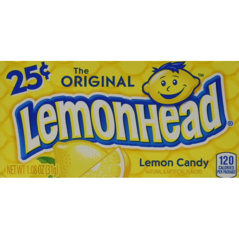Ferrara Pan Lemonheads, 0.8 Ounce Package, 24 Count