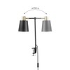 Globe Electric 52900 Lex Desk Lamp, Black with Gold