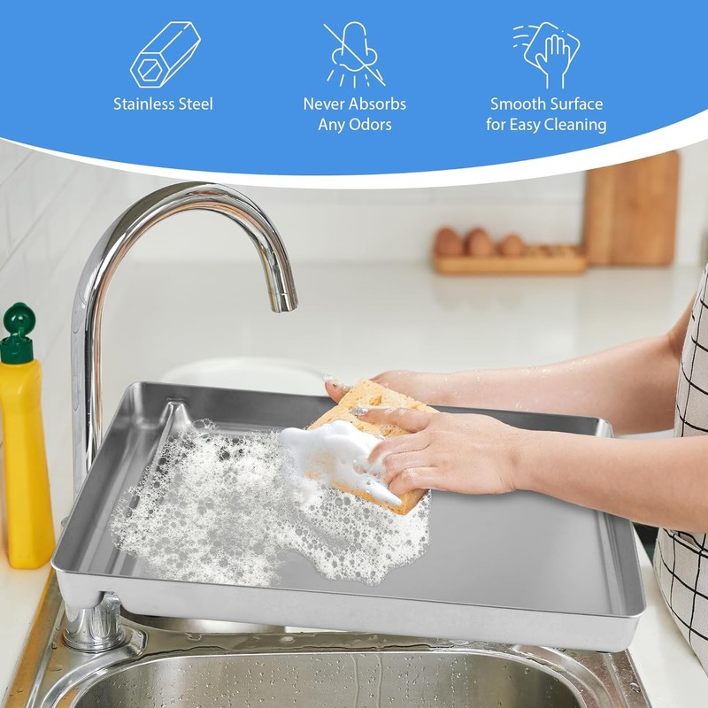Stainless Steel Reusable Litter Tray Compatible with Petsafe Scoop-Free Self-Cleaning