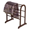 Winsome 94326 Wood Quilt Rack With 6 Rungs, Antique Walnut