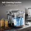 AGLUCKY Ice Makers Countertop with Handle,26.5Lbs/24H,9 Cubes in 6 Mins,2