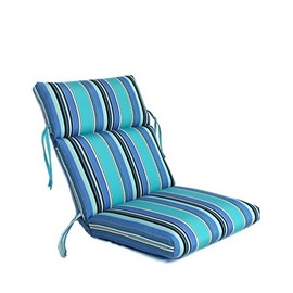 Comfort Classics 22W x 44L x 5H Hinge at 24" Sunbrella Outdoor CHANNELED Chair Cushion in Dolce Oasis Inc.