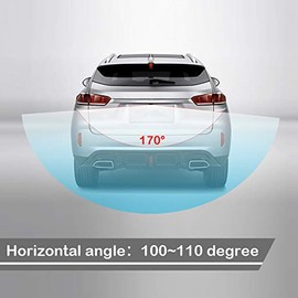 GOTOTOP Cámara de Visión Trasera, Lente ABS HD, Impermeable, Visión Nocturna, Cámara de Marcha Atrás, Gran Angular de 170°, IP68, Resistente Al Agua, 