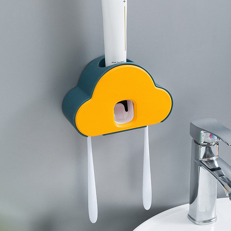 YouYuer 2 x Automatic Toothpaste Dispenser, Toothpaste Dispenser, Automatic Wall,