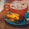 Peacoblue Bank Card Sticker Dusk Landscape Credit Debit Card Custom