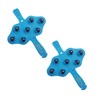 3-Color Massage Ball Glove for Self-Acupressure & Couple Massage on Neck, Shoulders, Back, and Legs Massage Roller Random Color 4ea