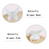 Pack of 4 Butterfly Hair Clips, Marble Hair Clips, Thick