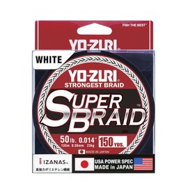 Yo-Zuri YZ-SB-50LB-WH-150YD: Super Braid White 50Lb 150Yd, White
