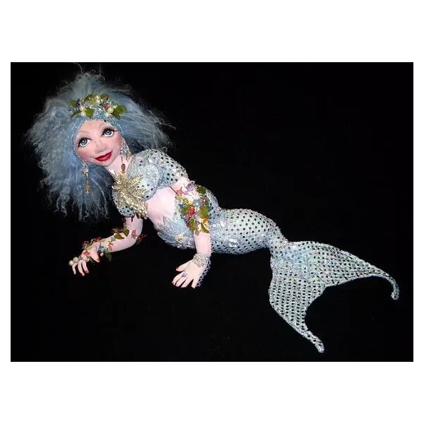 Caroline Erbsland Cloth Art Doll CD Pattern “Crystal Mermid” By