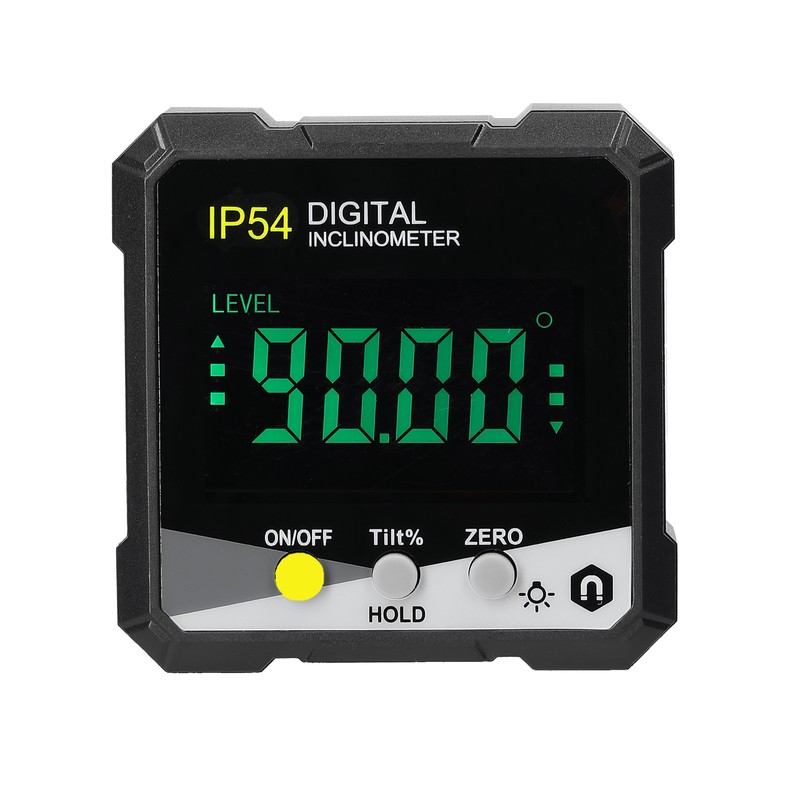 IP54 4*90° Portable Digital Inclinometer LCD Backlight Digital Protractor Slope
