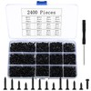 Small Self-Drillin, 2400 Small Wood Screws, Phillips Screws, Flat Head