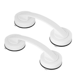 Suction Cup Set of 2 Door Handles, Handles, Strong Suction Cups, Handrail Door Handle, Bathroom Door Handle, Suction Cup Handrail, Auxiliary Handle, Bathtub Handrail, Easy Removal, Nursing Bath