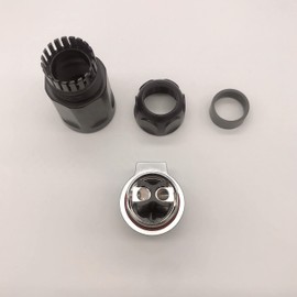 CNLINKO 2 Pin 50Amp Power Industrial Circular Connector, Female Plug & Male in-line Receptacles, Cable to Cable Connection, Rated 50amp, Outdoor Waterproof IP67, Screw Locking Termination