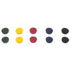 Bi-Office Bi-Silque 30 mm Round Magnet - Assorted Colours (Pack