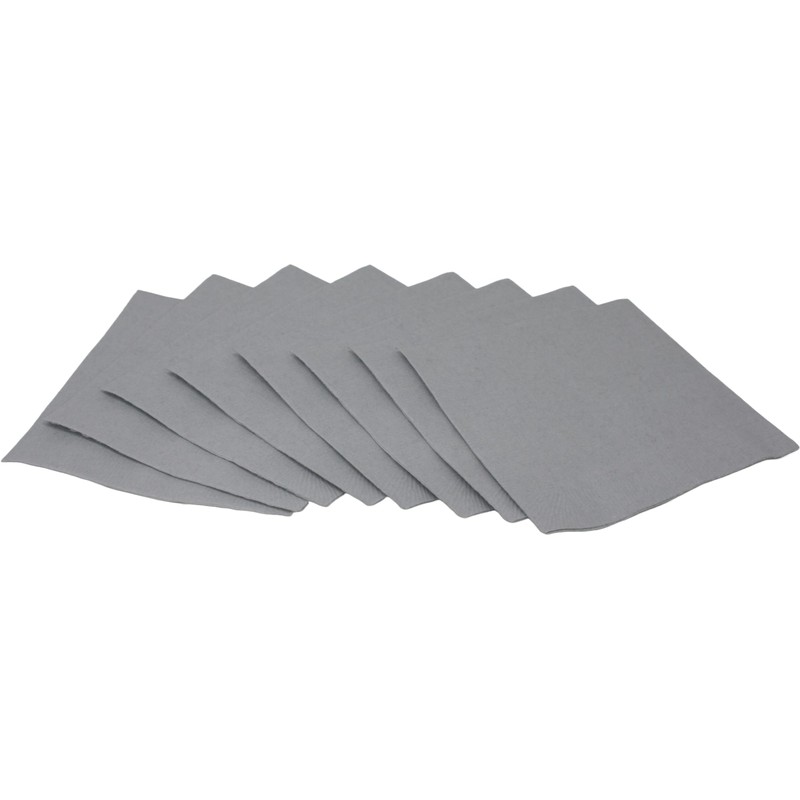 Silver Gray Beverage Cocktail Napkins | 2-Ply | 5" x