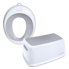 Dreambaby Toilet seat and Step Stool, Grey, 2 Piece Set