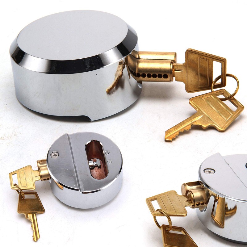 Identical key rekeyable shackle trailer hidden lock, concealed solid steel