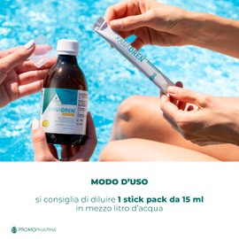 Xanadren MD - Integratore Alimentare, con Betulla, pilosella, equiseto, ortica - Per drenare liquidi in eccesso e favorire i naturali processi di diuresi - Ananas, 10 stick da 15 ml