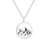I love silver jewellery - Mountain Scene Cut Out Sterling