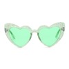 Freckles Mark Heart Sunglasses for Women Love Heart Glasses Wedding