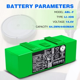 ABL-F Battery for iRobot Roomba i8 i8+ i7 i7+ 7150 7156 7158 7550 7558 i6 i4 4150 i4+ 4550 4552 i3 i3+ 3150 3158 3550 3556 3558 e5 e5150 e5152 e5154 e5158 e6 6198 e6198 J7 7550 J7550 7150 14.4V 64.2Wh