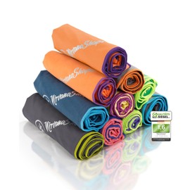 NirvanaShape Microfibre Towel – Travel Towel, Bath Towel for Holidaymakers – Compact, Quick-Drying Microfibre Towels as Beach Towel, Sports Towel – for Travel, Camping, Sports – 100 x 50 cm