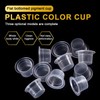300pcs Tattoo Ink Caps Cups with 2 Red Cups Holders-Base