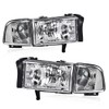 PIT66 Headlights Assembly Compatible with 1994-2001 Dodge Ram 1500/1994-2002 Dodge
