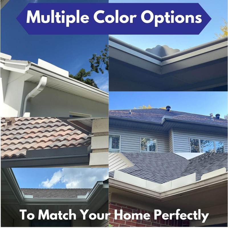 Eagle 1 Rain Gutter Valley Splash Guards, Straight or Bent