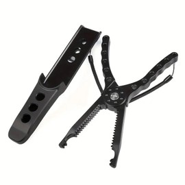 Fish Grip Fishing Tackle Holder with Case, Lost Rope, Easy to Carry, Tooth Design, User Friendly Fishing Grip, Fish Grabbing Tool