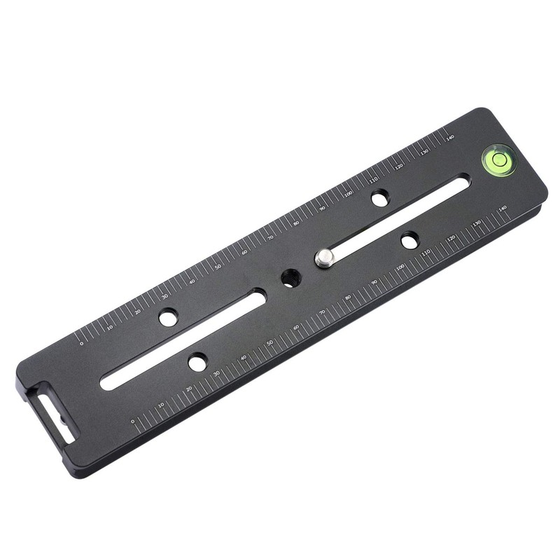 180mm Quick Release Plate with Double Arca Dovetails, Precision Rail