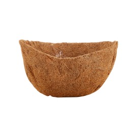 Kajoeiae 4 pcs Coco Liners for Planters, Replacement Hanging Basket Liners, Durable Coconut Insert for Garden Outdoor Railing Flower Pots(Round,12 Inches)