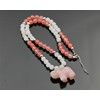 ElisaJewelryArt - Elephant Rose Quartz Pendant Natural Rose Quartz And