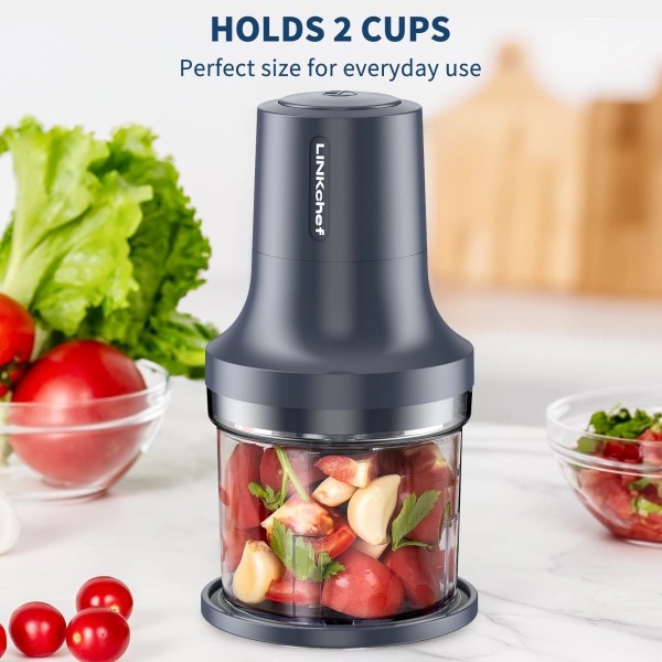 LINKChef Food Chopper 2 Cup Food Processor 260W Power Grinder