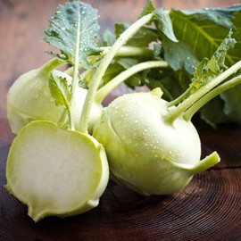 Early White Vienna Kohlrabi Garden Seeds - 4 Oz ~28,000 Seeds - Non-GMO, Heirloom Vegetable Gardening & Microgreens Seeds