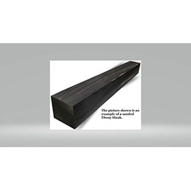 Varieties of Exotic Wood Pepper Mill Blank, Suitable Square Turning Blanks Measuring 3 x 3 x 12 Inches (1, GABOON Ebony)